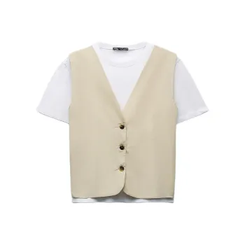 ZARA T-Shirts Women's White