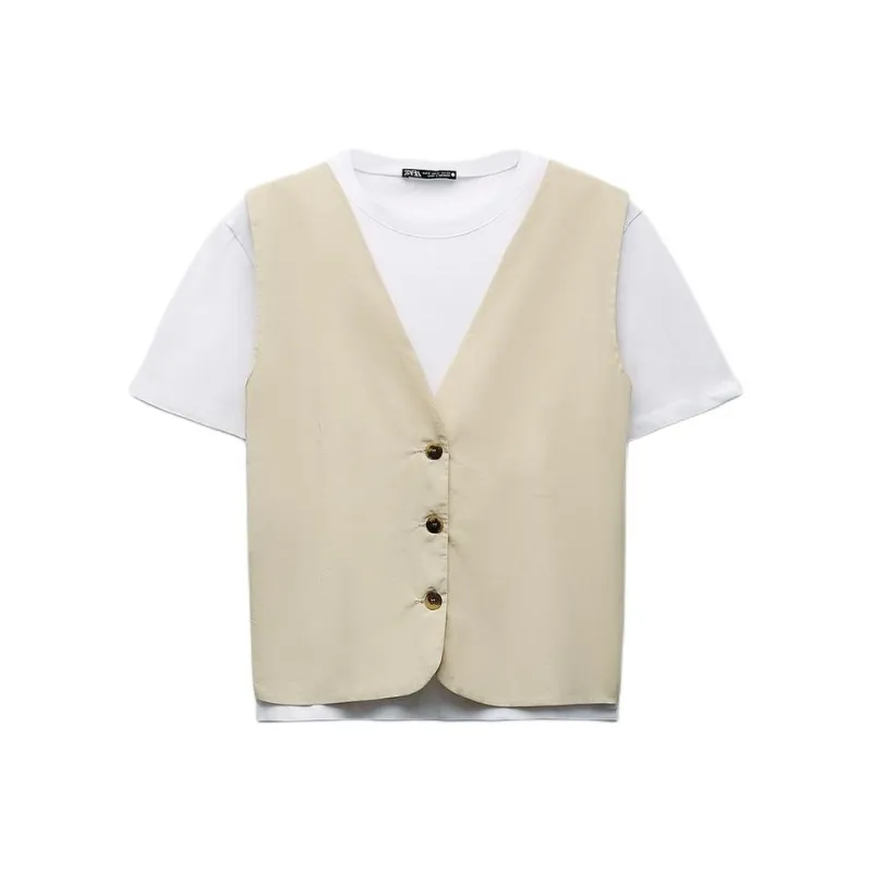 ZARA T-Shirts Women's White-0