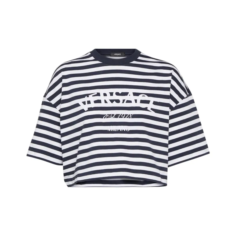 VERSACE L'Ancora VERSACE Cropped T shirt-0