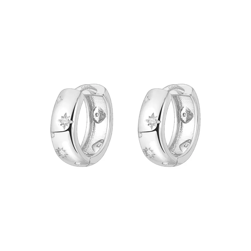 CENTURY&KINDLE S925 Silver Earrings Women's-0