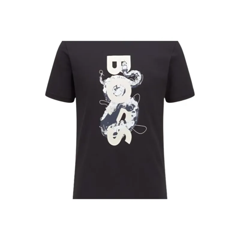 HUGO BOSS T Shirts Men Black-4