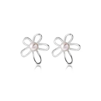 KwOnline S925 Silver Stud Earrings Women's