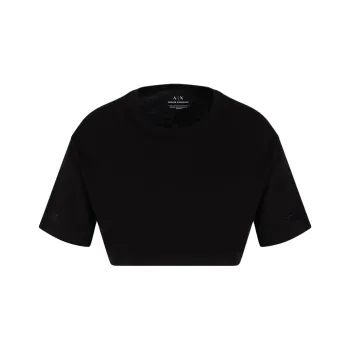 ARMANI EXCHANGEAE Crop Top Women's Black