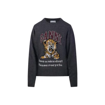 GANNI Graphic Tiger Jumper