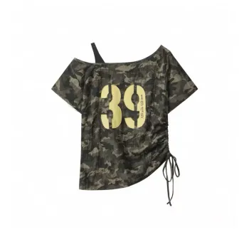 ABCMININ T Shirt Women's Camouflage