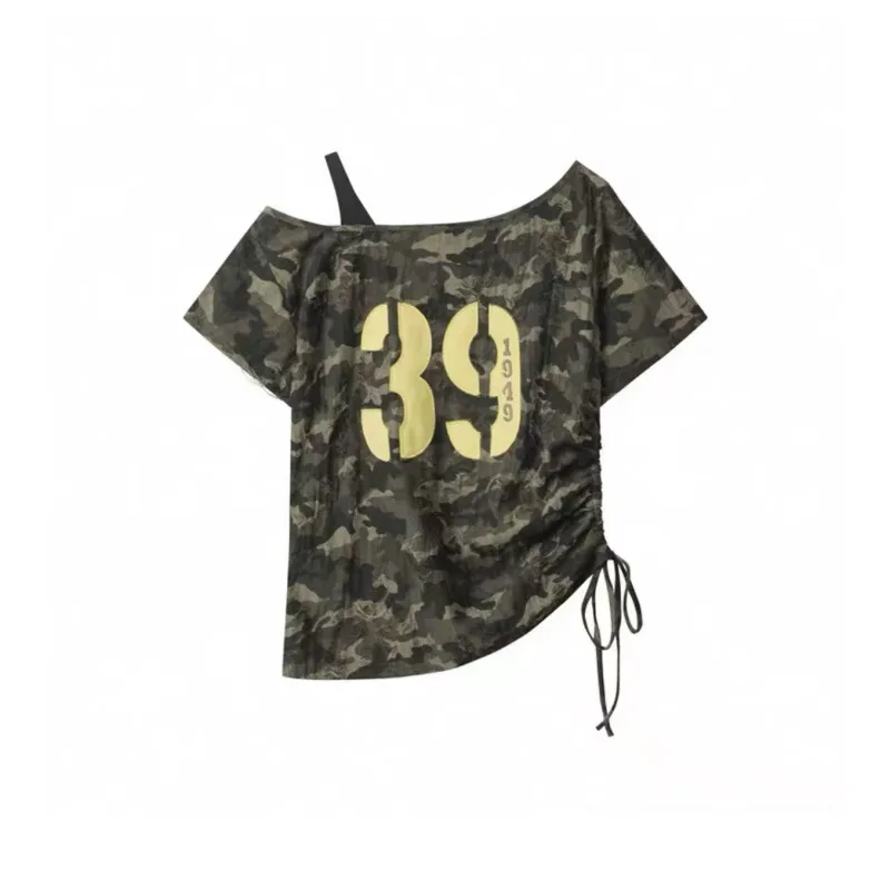 ABCMININ T Shirt Women's Camouflage-0