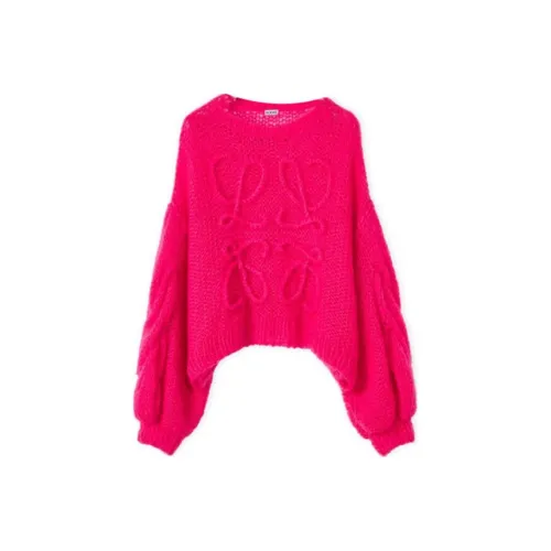 LOEWE Anagram Mohair Sweater 'Fluo Pink'