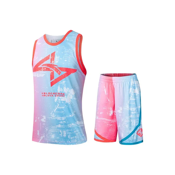 Anta Basketball Collection Basketball Suit Men's Pure White/Calorie Red-0