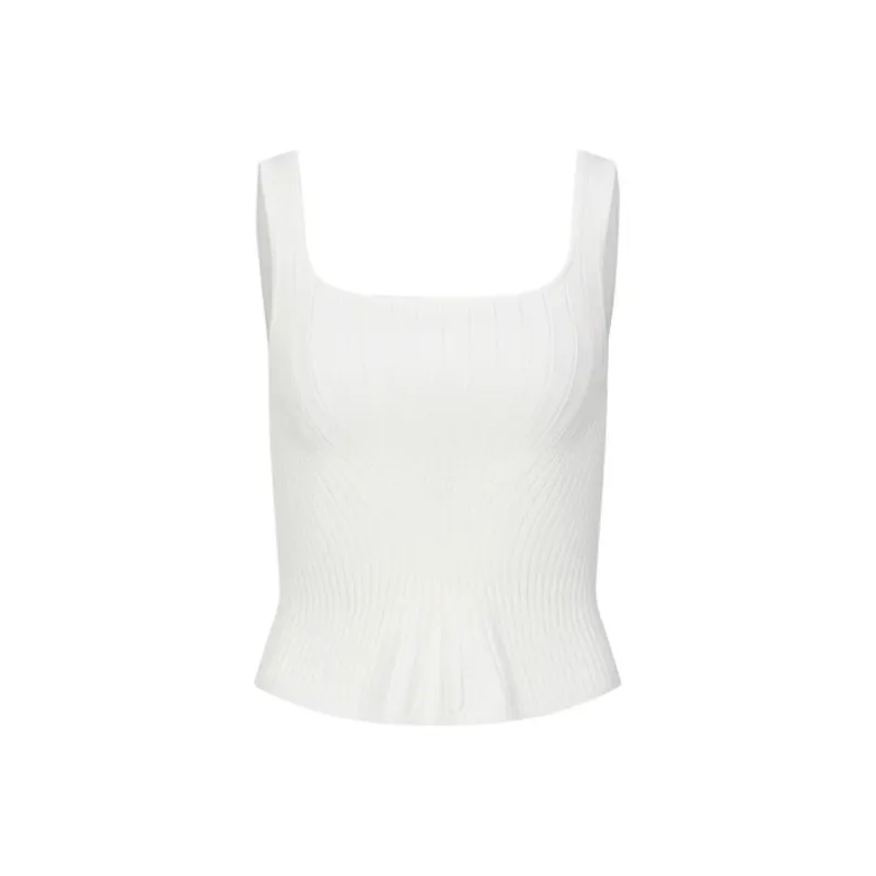 URBAN REVIVO Tank Top Women's Raw White-0
