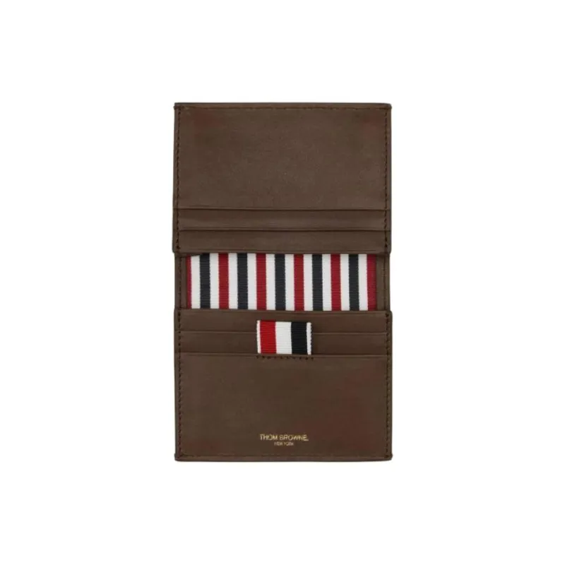 THOM BROWNE· Calfskin Wallet Men's Brown-1