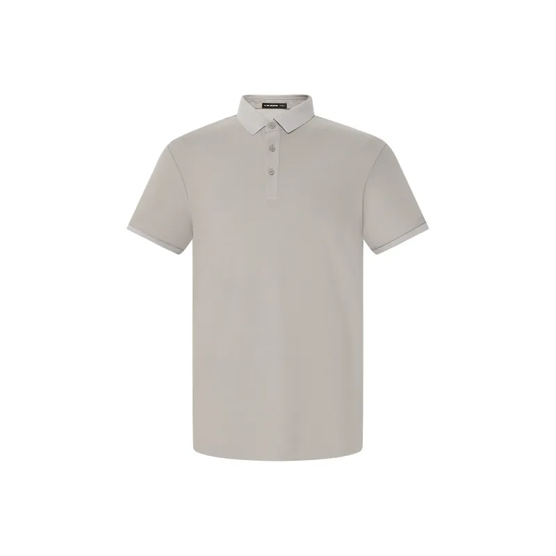 LESS IS MORE Polo Shirt Men's Gray Khaki 24XTX6242Y-0