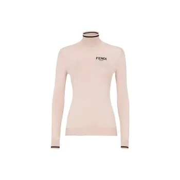 FENDI SS21 Slim Fit Sweater Women's Pink