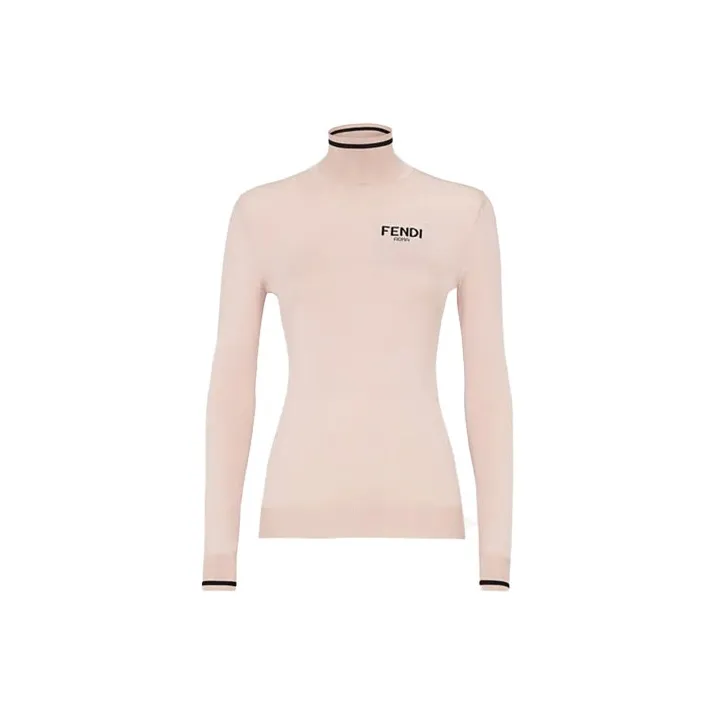 FENDI SS21 Slim Fit Sweater Women's Pink-0