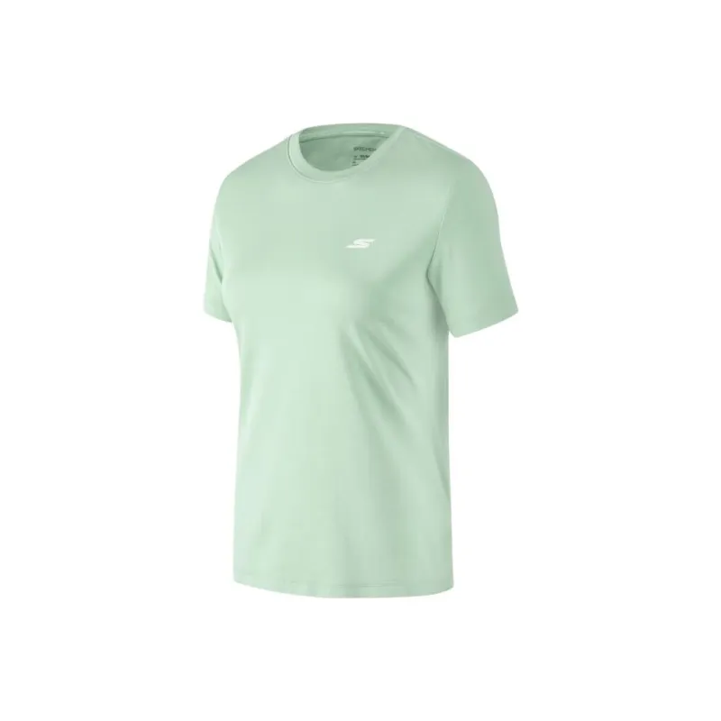 Skechers Drop Shoulder Sleeve T Shirt Women's Harbor Gray-0