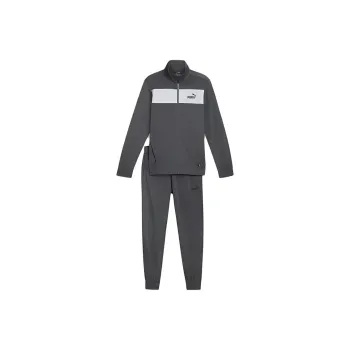PUMA Men's Poly Tracksuit Casual Sportswear Men's Mineral Gray Color