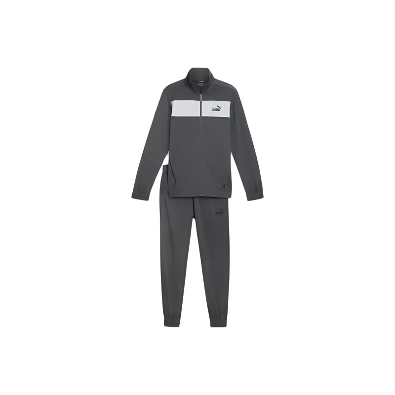 PUMA Men's Poly Tracksuit Casual Sportswear Men's Mineral Gray Color-0