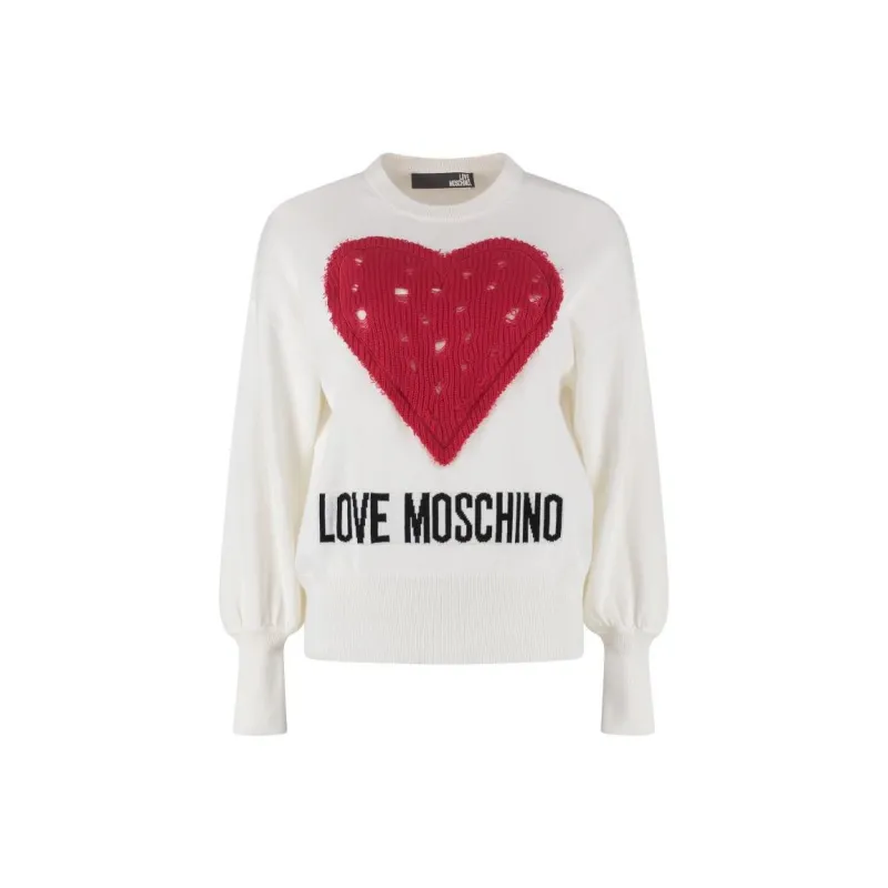 LOVE MOSCHINO SS22 Sweater Women's White-0