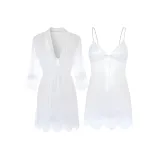 White Camisole Dress/White Outerwear
