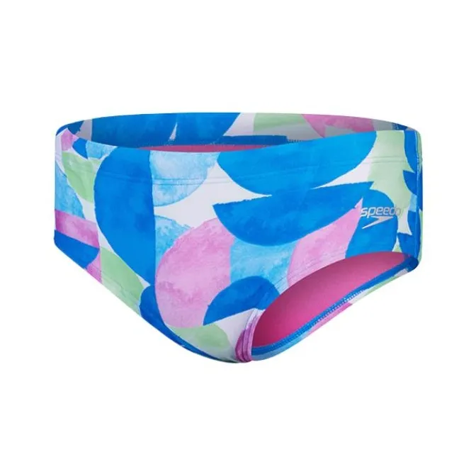 Speedo Geodome Swimming Shorts Men's Pink Blue-0