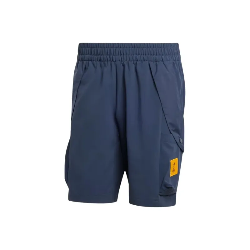 Adidas SS24 Real Madrid Collection Sports Shorts Men's Dark Blue-0