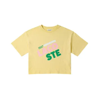 LACOSTE SS22 T Shirt Women's Yellow