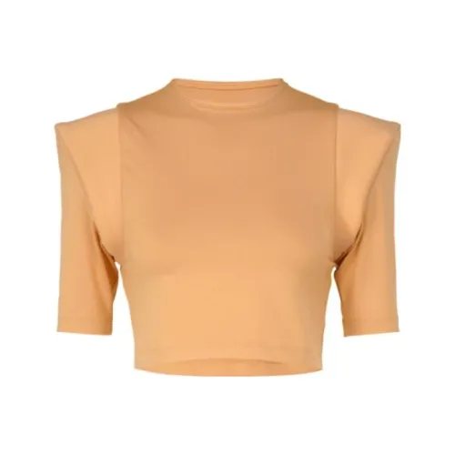 ISSEY MIYAKE Crop Tops Women's Beige