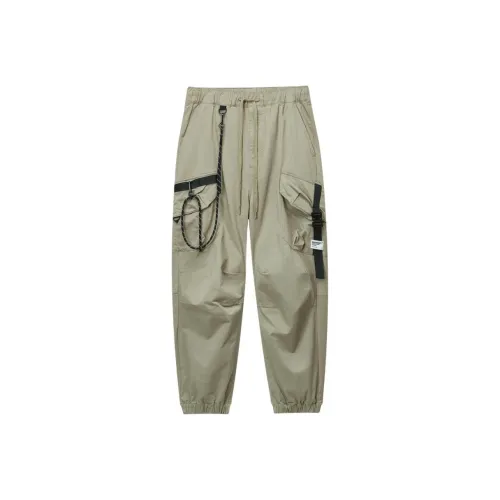 MUSIUM DIV Logo patch Tapered Trousers