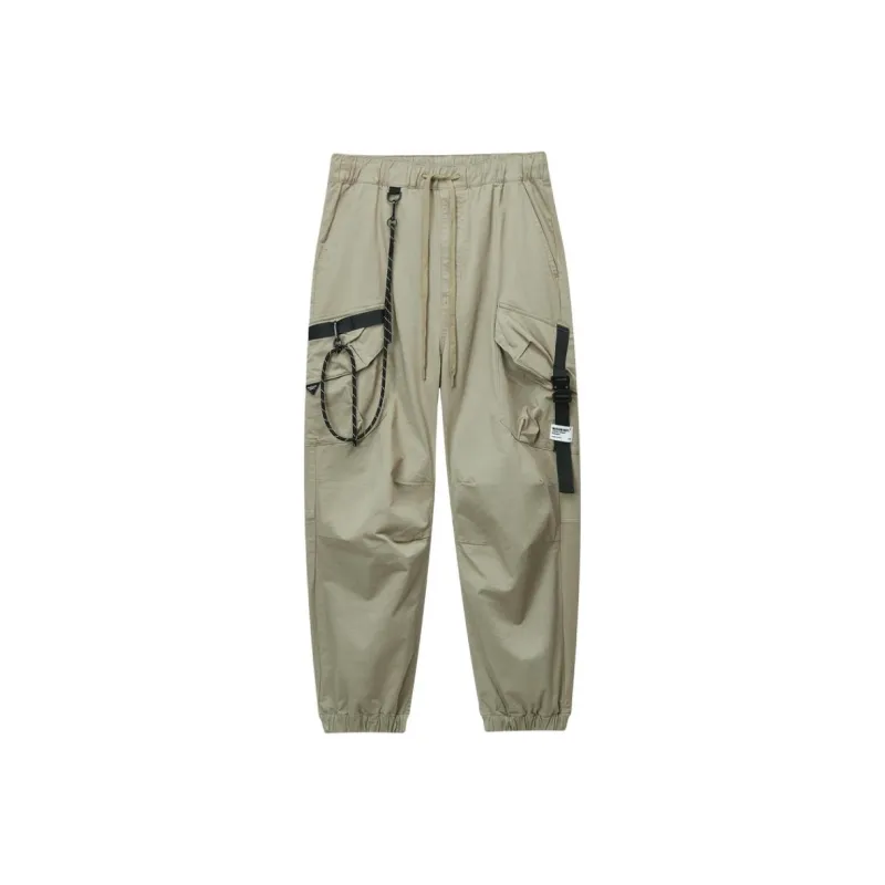MUSIUM DIV Logo patch Tapered Trousers-0