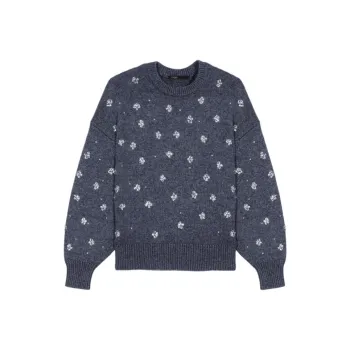 Maje Rhinestone embellished Sweater