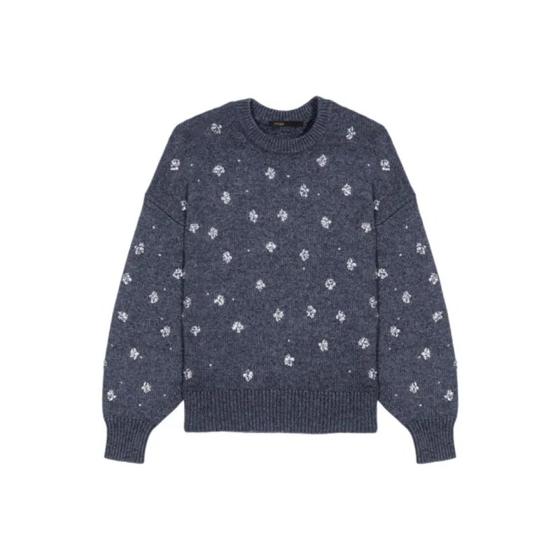 Maje Rhinestone embellished Sweater-0