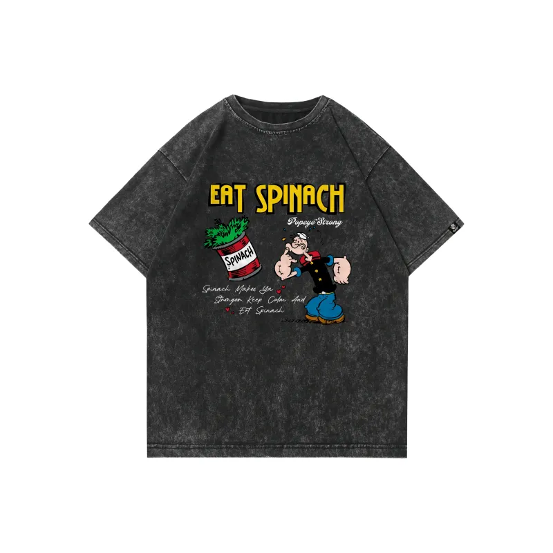 POPEYE Drop Shoulder Sleeve T Shirt Unisex-0