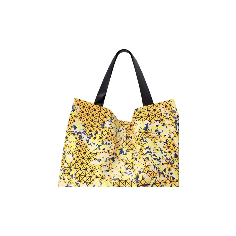 ISSEY MIYAKE Kuro Cotton Tote Bag, Shopping Bag, Handbag Unisex Yellow-2