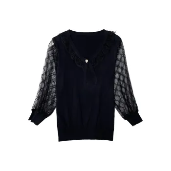 Korean Style T Shirt Women's Black