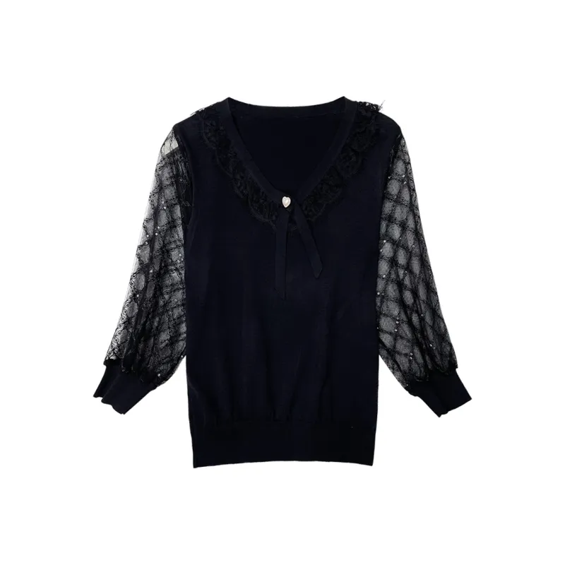 Korean Style T Shirt Women's Black-0