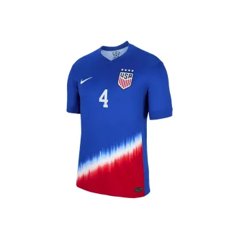 Nike Naomi Girma USWNT 2024 Stadium Away Soccer Jerseys Men's Blue Red