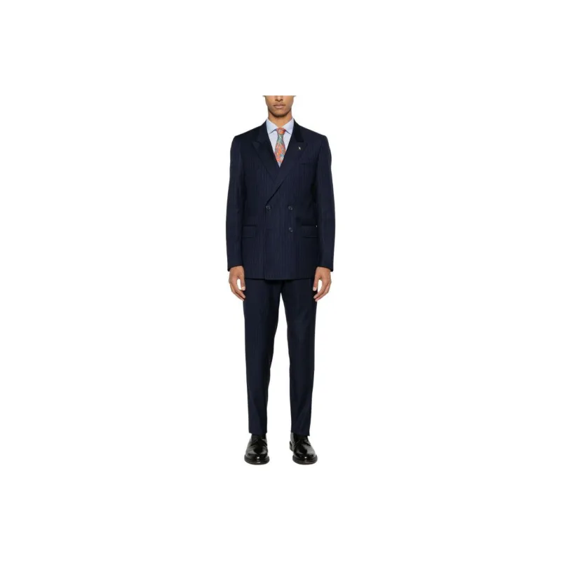 CORNELIANI S130s Pinstripe Double-breasted Suit-0