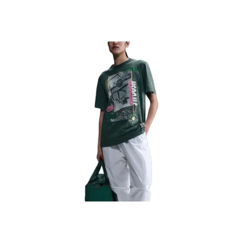 Nike Swoosh1972 T Shirt Women's Vintage Green-0