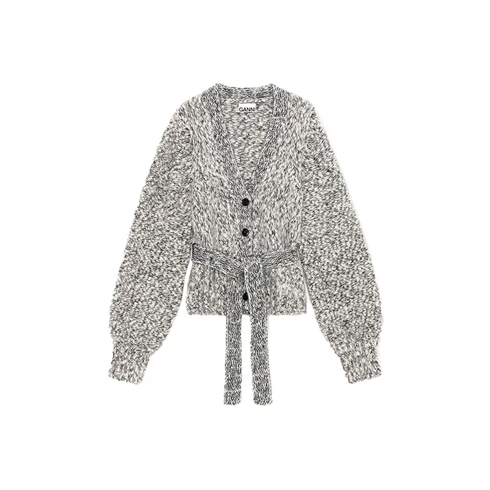 GANNI SS22 Fitted Sweater Women's Gray-0