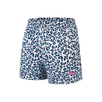Volanti Cheetah 5.0 Sports Shorts Unisex Blue Leopard Print