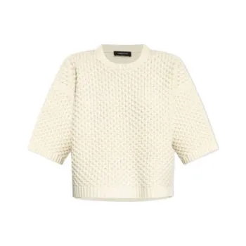 Fabiana Filippi Cropped Oversized Jumper