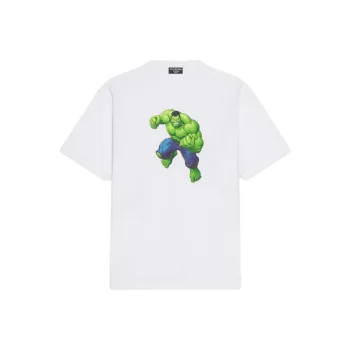 Balenciaga Women'ss Hulk 2021 Marvel Medium Fit T shirt White