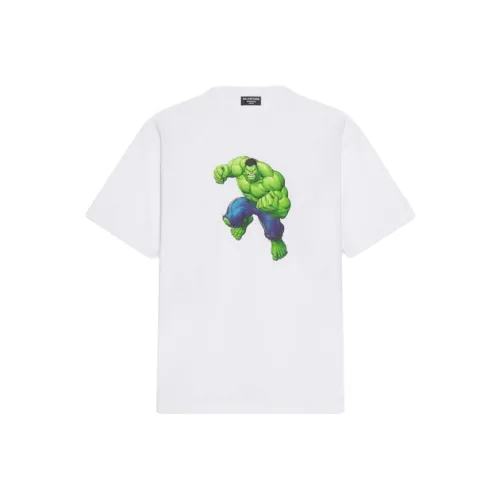 Balenciaga Women'ss Hulk 2021 Marvel Medium Fit T shirt White