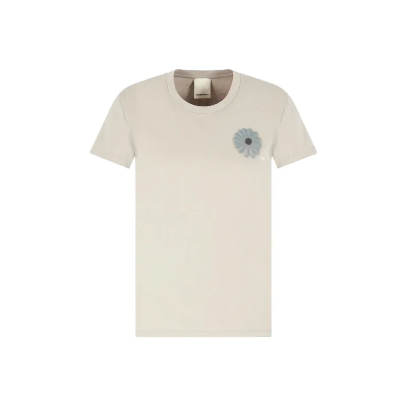 EMPORIO ARMANI Asv Jersey T shirt With Oversized Print From The Peace Capsule Collection-0