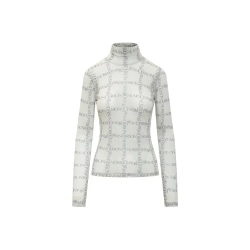 JW Anderson Logo Printed Semi Sheer Top