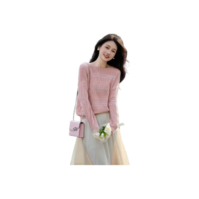 【dme】 Sweater Women's Leather Pink-0