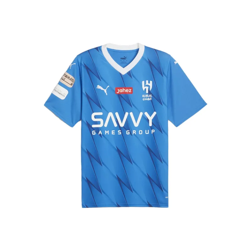 PUMA Al Hilal Men's Football Home Neymar Jr Replica Jersey Soccer Jerseys Men's Ignite Blue-0