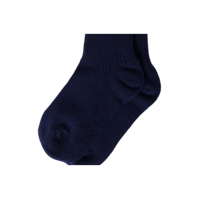 MIU MIU Mid Calf Socks Women's Marine Blue-4