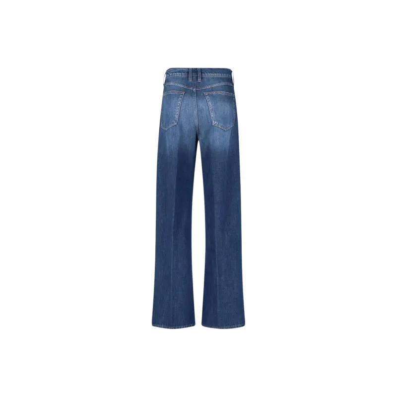 FRAME High Waist Wide Leg Jeans-1
