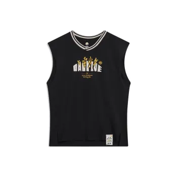 LiNing Badfive Seven Cities Alliance, Chang'an Youth Basketball Jersey Men's Black