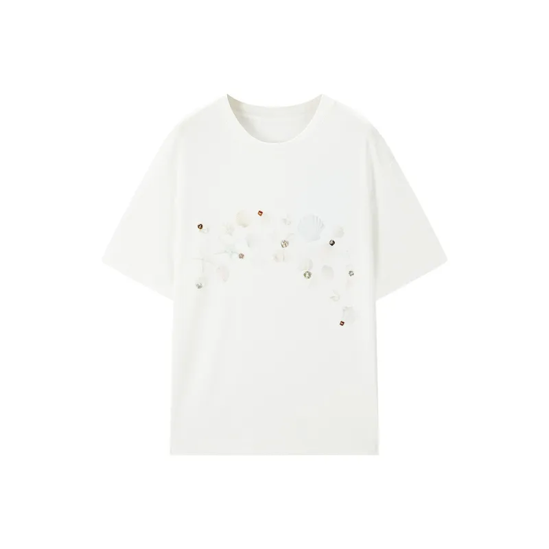 LEDIN T Shirt Women's Mist White In Stock-0